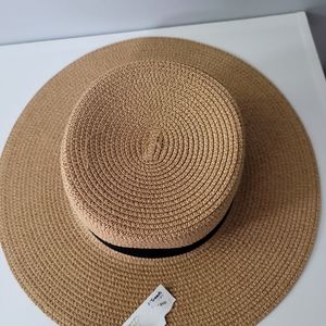 COG NEW YORK RIB TRIM STRAW HAT